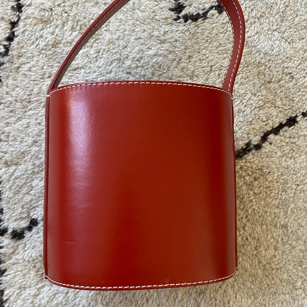 Staud Bissett Leather Bucket Bag